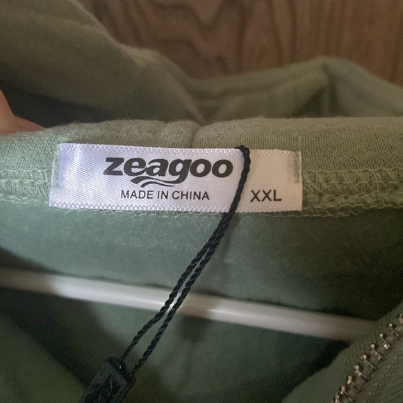 Zeagoo Womens Half Zip Cropped Hoodies Fleece Long Sleeve Pullover Sweatshirt - Picture 2 of 4